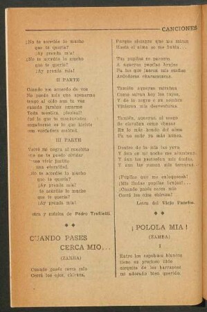 Cuando pases cerca mío... : (Zamba)
