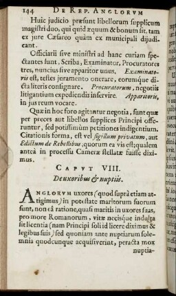 Caput VIII. - Caput XI.