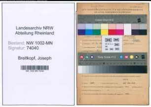 Entnazifizierung Joseph Breitkopf , geb. 21.05.1908 (Kaufm.Angest.)