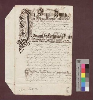 Valentin Zimmermann von Ballrechten übernimmt vom Deutsch-Ordens-Haus in Freiburg einen Hof zu Ballrechten als Erblehen.