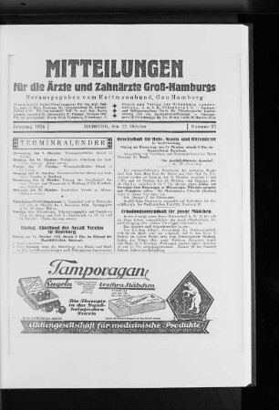 Biolog. Abteilung des Aerztl. Vereins zu Hamburg.