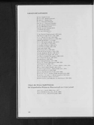 Träger der Bruno-Snell-Plakette