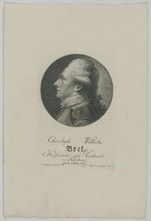 Bildnis des Christoph Wilhelm Bock
