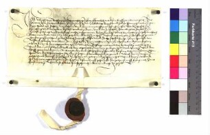 Lehenrevers des Wolf von Rechberg zu Hohenrechberg gegen Propst Albrecht II. von Ellwangen um Kirchensatz und Widem zu Heuchlingen und alle rechbergischen Güter im Dorfe Heuchlingen und ein Gut zu Straßdorf