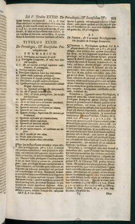 353-375, Titulus XXXIII. De privilegiis, & excessibus privilegiatorum - Titulus XXXVI. De injuriis & damno dato