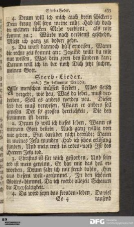 Sterb-Lieder.