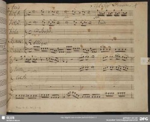Montezuma. Excerpts - Mus.1-F-49,6-9 : S, strings, bc