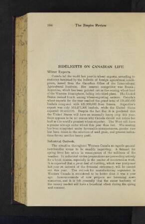 Sidelights on Canadian Life.