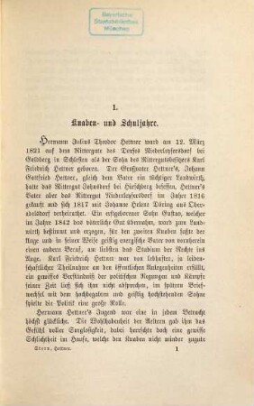 Hermann Hettner : ein Lebensbild ; mit e. Portr.