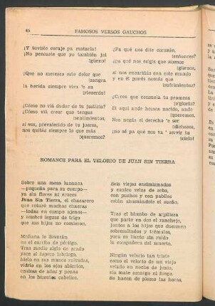 Romance para el velorio de Juan Sin Tierra