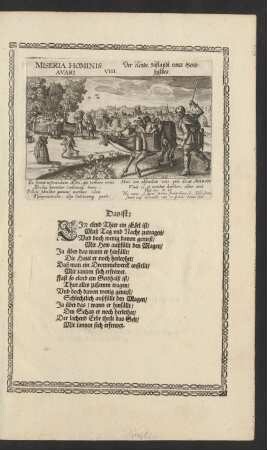 VIII. Miseria Hominis Avari