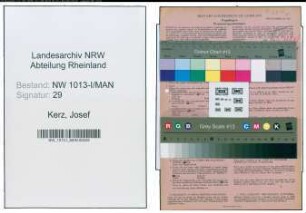 Entnazifizierung Josef Kerz , geb. 18.09.1913 (Kaufmaennischer Angestellter)