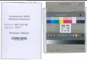 Entnazifizierung Wilhelm Reinhard , geb. 16.03.1895 (Einkaeufer)