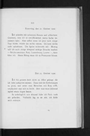 Sonntag, den 21. October 1900