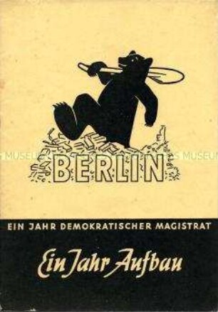 Illustrierte Informationsschrift über die Arbeit des Magistrats von Groß-Berlin