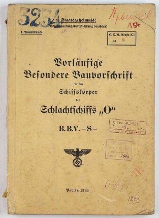 Vorläufige besondere Bauvorschrift Schiffskörper