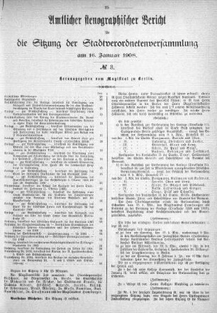 No. 3, 16. Januar 1908