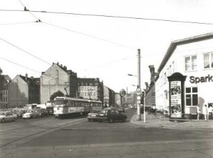 Dresden-Friedrichstadt. Weißeritzstraße. Blick von der Einmündung Schweriner Straße nach Norden