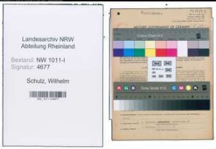 Entnazifizierung Wilhelm Schulz , geb. 15.06.1905 (Bandagist)