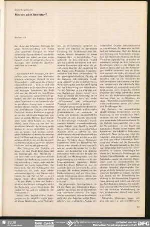 Messen oder bewerten? : Gestaltungstheorie