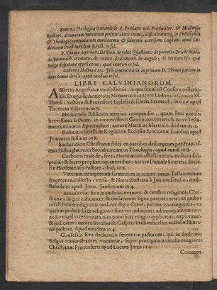 Libri Calvinianorum.