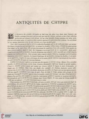 Antiquités de Chypre
