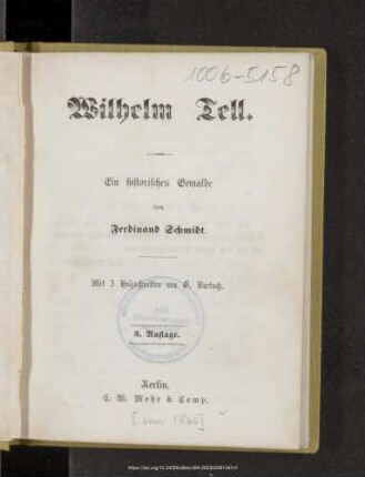 Wilhelm Tell : ein historisches Gemälde
