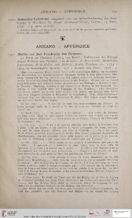 Anhang - Appendice(Nr. 1302 - 1316)