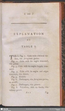 Explanation Of Table I
