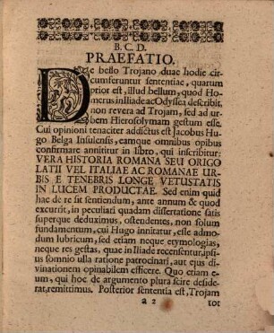 Exercitatio de bello Troiano