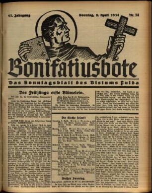 Ausgabe vom Sonntag, den 08. April 1934.