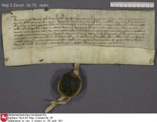 1383, September 23; Bremervörde e) Der Erzbischof Albert von Bremen erlaubt dem Propste Johann Monnik von Zeven, ein Testament zu machen Druck: Von Hodenberg, Zevener UB Nr. 73
