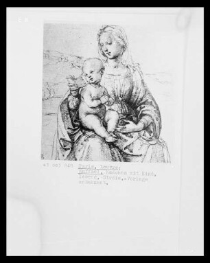 Sitzende Madonna mit Kind