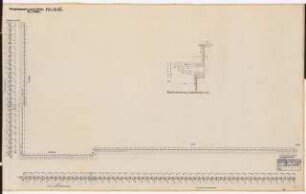 Reichsluftfahrtministerium, Berlin: Hauptgesims und Attika V2/Q2L: Grundriss 1:50, Schnitt 1:10
