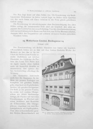 29. Mutterhaus Gmünd, Bocksgasse 24