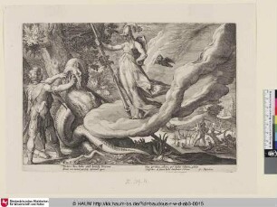 [Kadmos entnimmt die Zähne des Drachens und züchtet daraus eine Armee; Suivant le conseil de Pallas, Cadmus seme les dents du dragon d'où sortirent des hommes armés; Cadmus Sowing the Dragon's Teeth; Ovid, Metamorphosen III, 95-130]