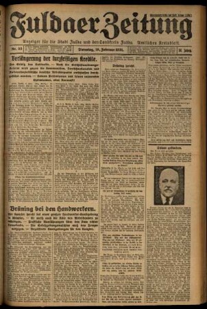 Ausgabe vom Dienstag, den 10. Februar 1931.