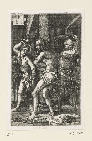 Geißelung, Blatt 6 der Folge "Passion Christi"