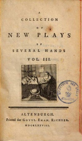 A collection of new plays by several hands. 3. (1778). - 404 S.