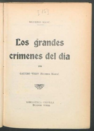 Los grandes crímenes del día