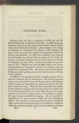 Colonel Yell