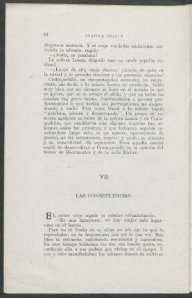 VII Las consecuencias
