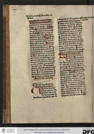 Incipit liber sextus de sacramentali medicina.