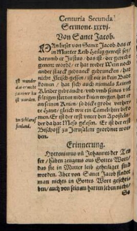 Von Sanct Jacob.
