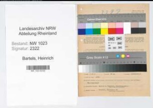 Entnazifizierung Heinrich Bartels , geb. 22.09.1901 (Eichinspektor)