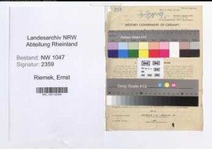 Entnazifizierung Ernst Riemek , geb. 01.05.1901 (Beamter)