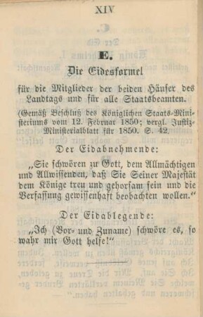 E. Die Eidesformel
