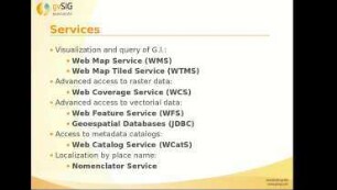 GIS for municipality management course (Mod. 5.1): Web services (Introduction to SDI)
