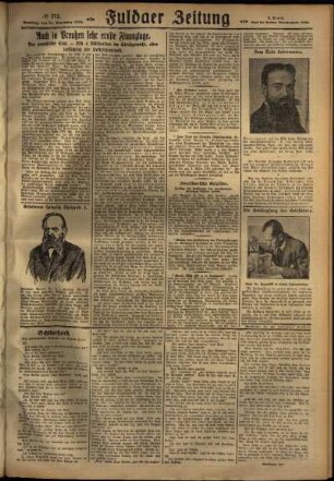 Zweite Ausgabe vom Samstag, den 24. November 1928.