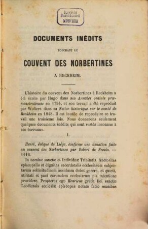 Bulletin de la Société Scientifique et Littéraire du Limbourg. 10, 10. 1869